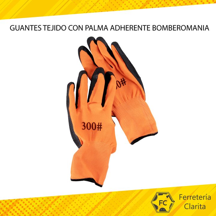Guantes tejidos con palma adherente