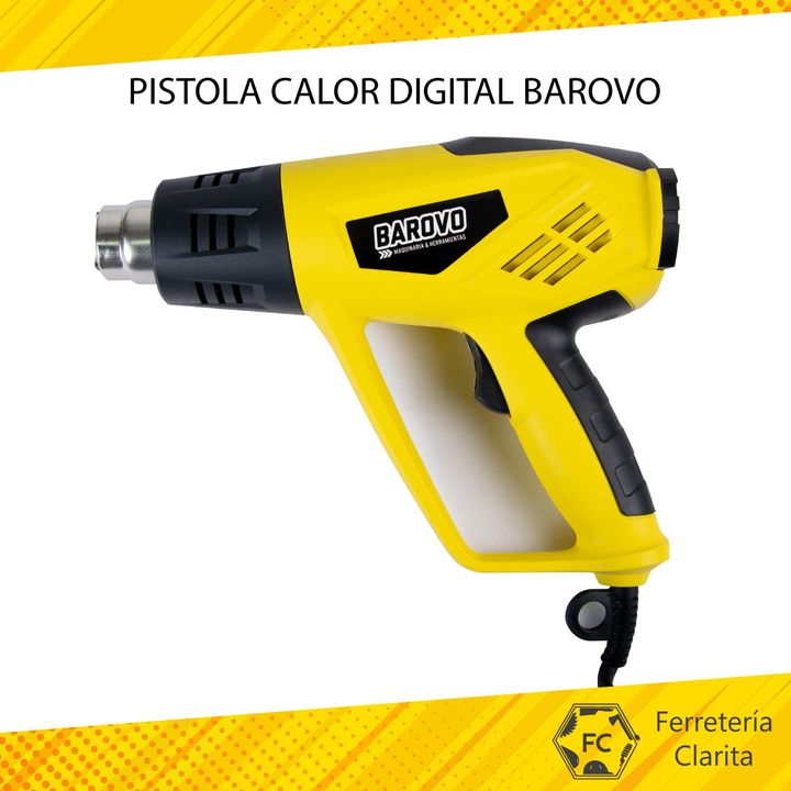 Pistola de calor digital Barovo